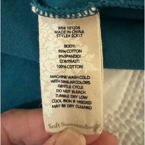 Soft Surroundings green Tunic Size L - Picture 8 of 8